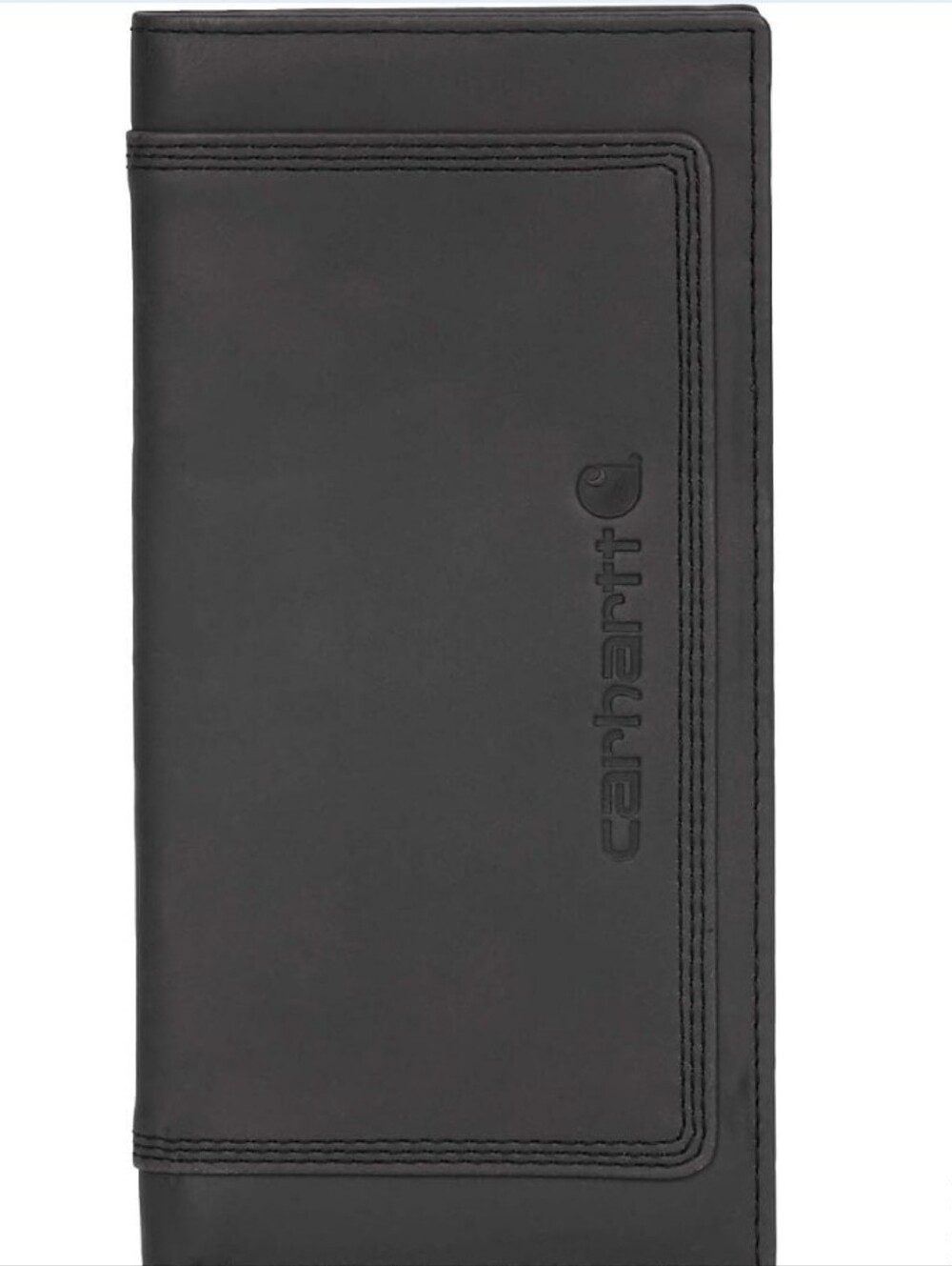 Carhartt Leather Triple-Stitched Rodeo Wallet- Black